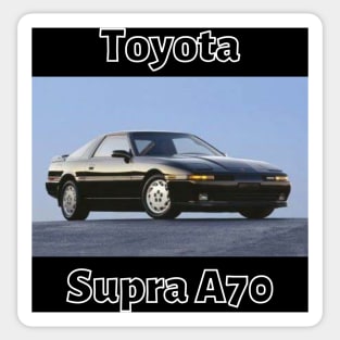 Toyota Supra A70 - Black and White Design Sticker